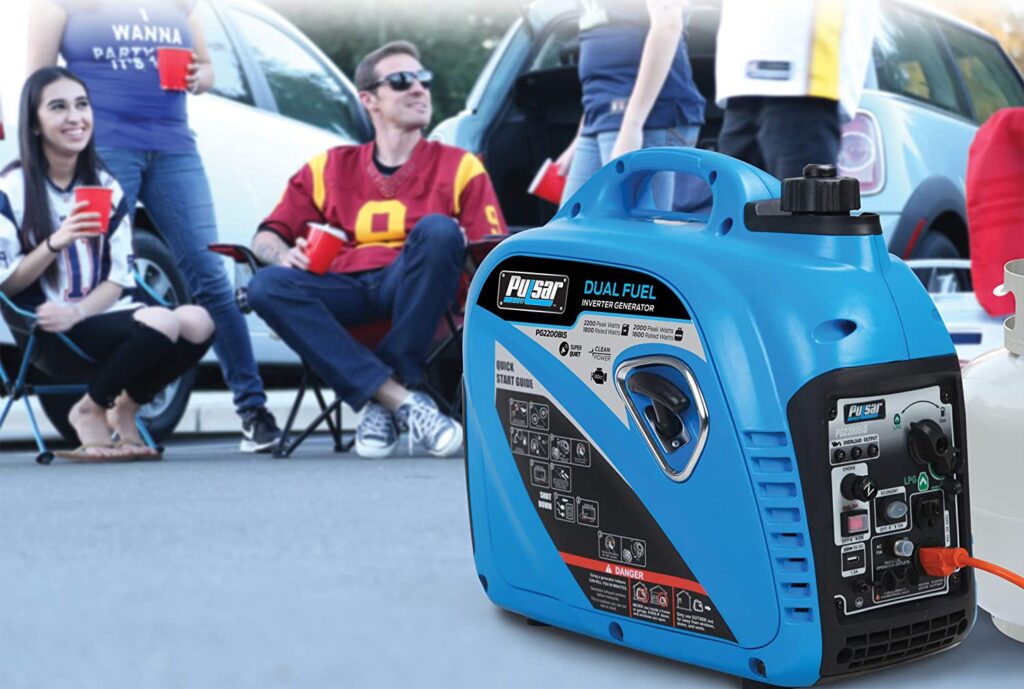 Pulsar 2,200W Portable Dual Fuel Quiet Inverter Generator