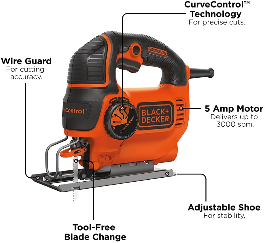 BLACKDECKER Jig Saw specs