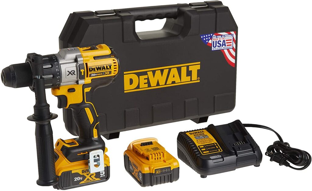 DEWALT 20V MAX XR Hammer Drill Kit Brushless 3 Speed Cordless DCD996P2