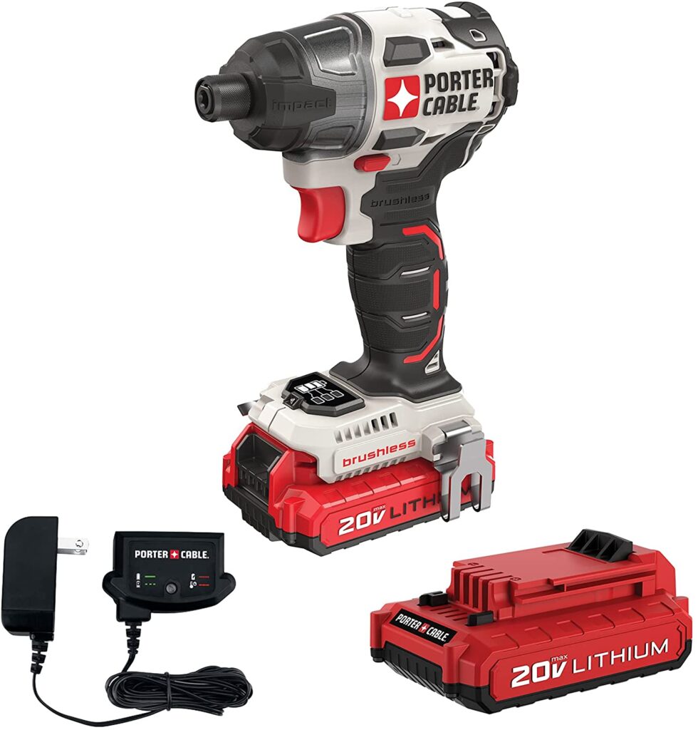 PORTER CABLE 20V MAX Impact Driver Kit PCCK647LB