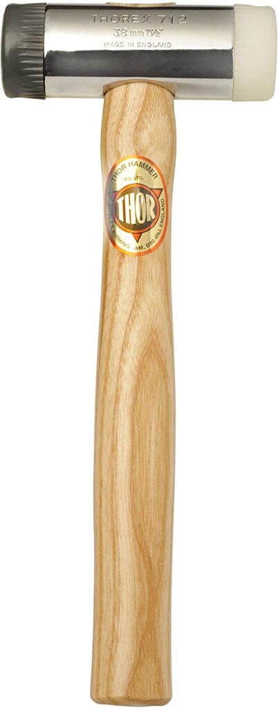 Thor 712R Soft And Hard Faced Hammer Wood Handle 650G