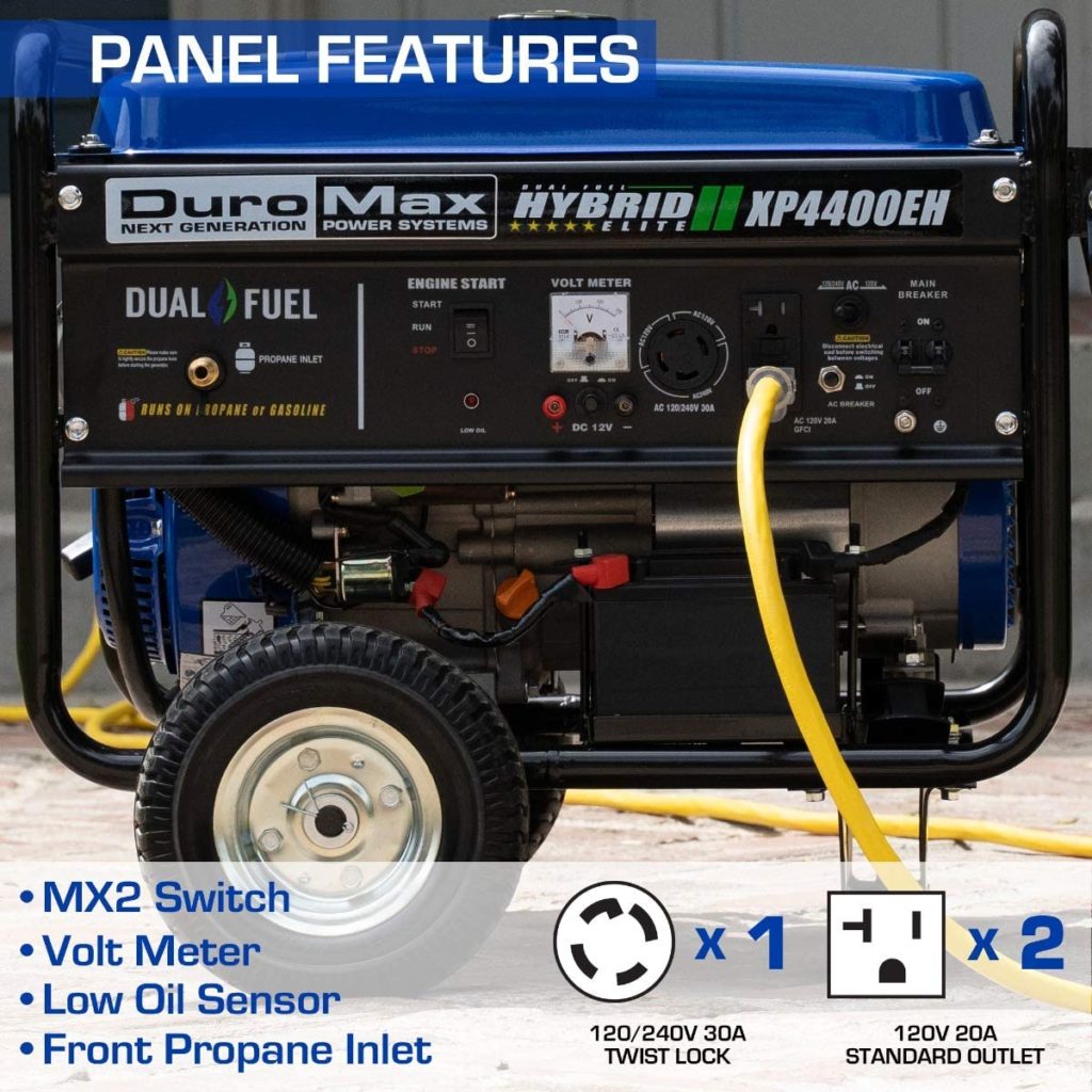 DuroMax XP4400EH Panel