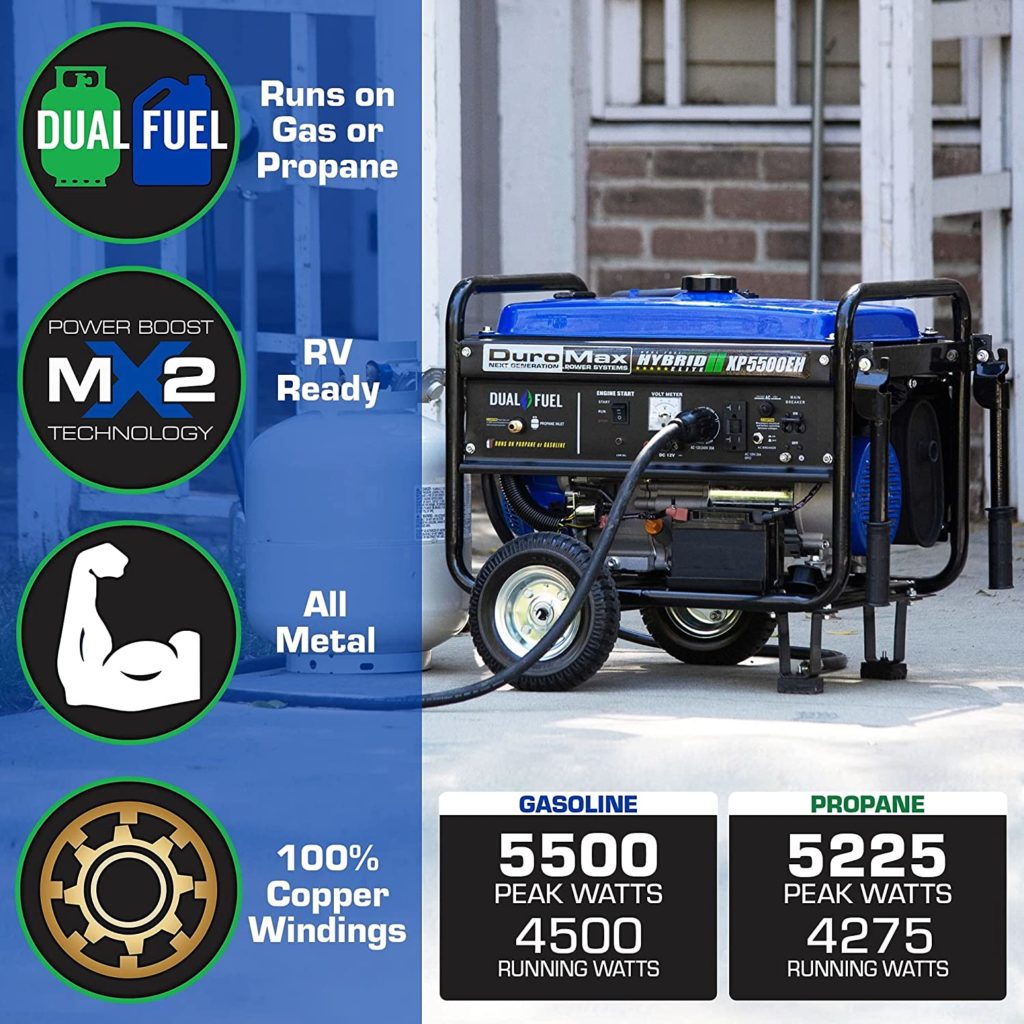 DuroMax XP5500EH Dual Fuel