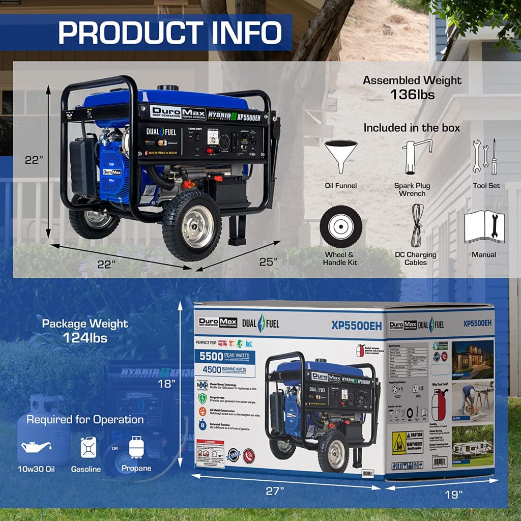 DuroMax XP5500EH Product Info