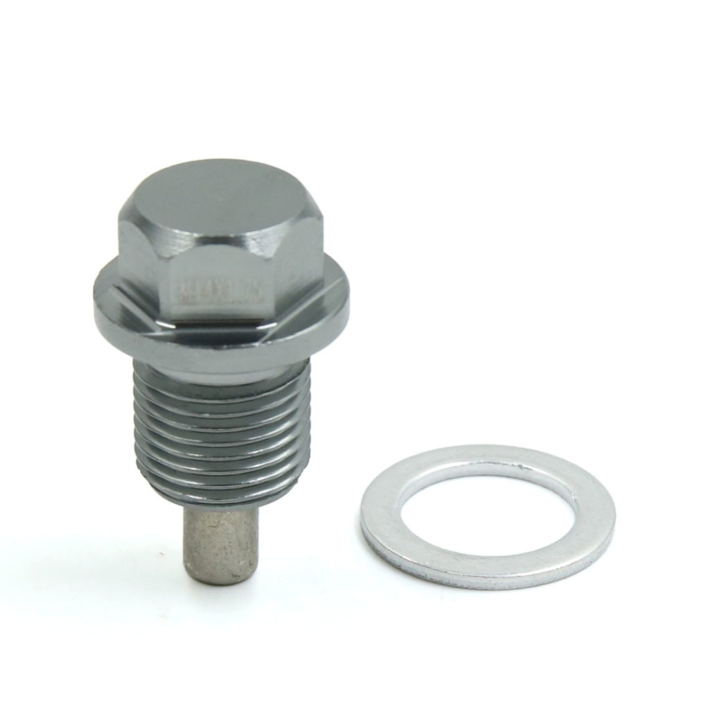 Typical generator engine magnetic drain plug