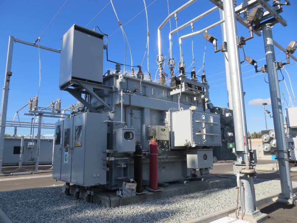 A commercial electrical setup in Silicon Valley, California.